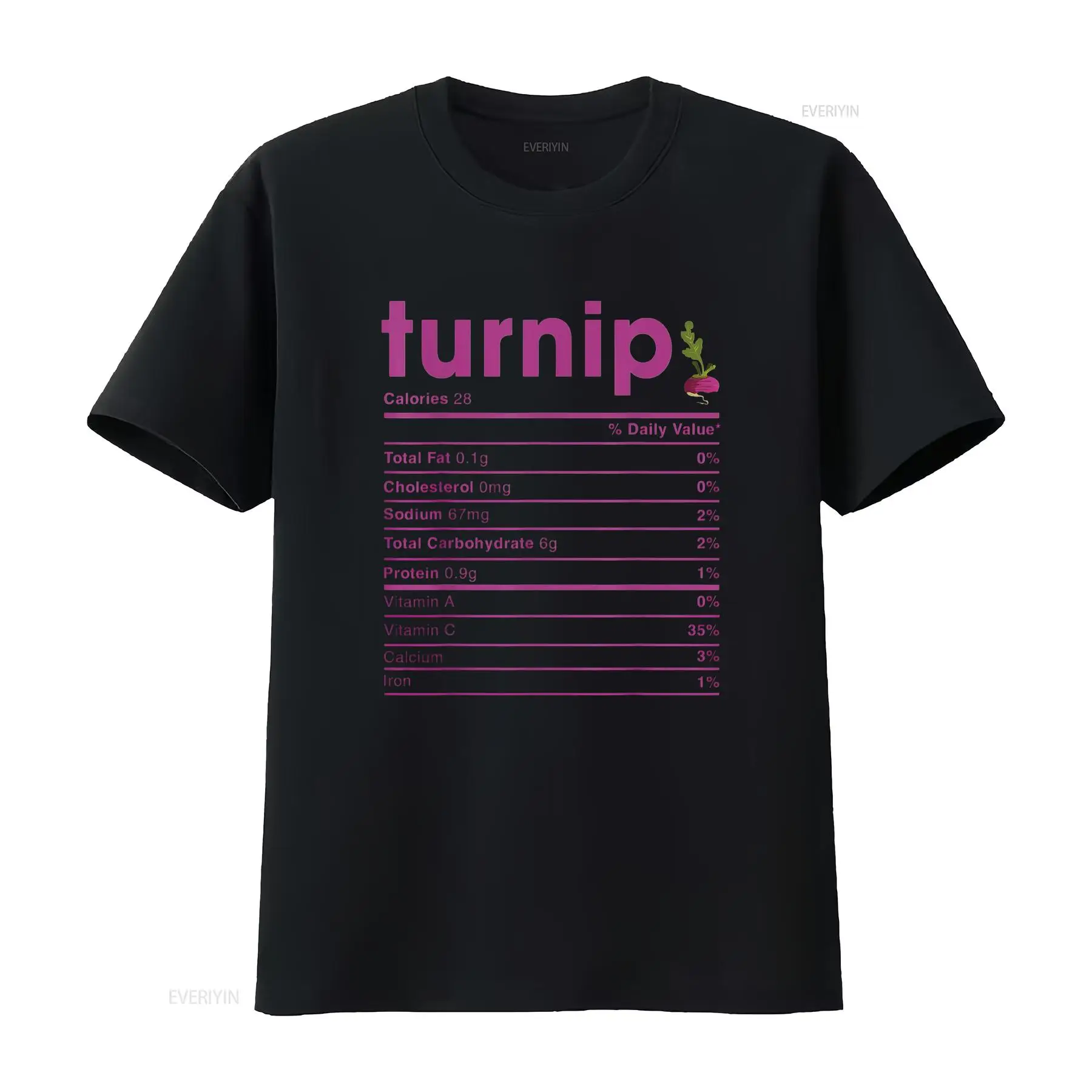 Nutrition & Fitness Class - Femmes navet faits nutritionnels t-shirt noir