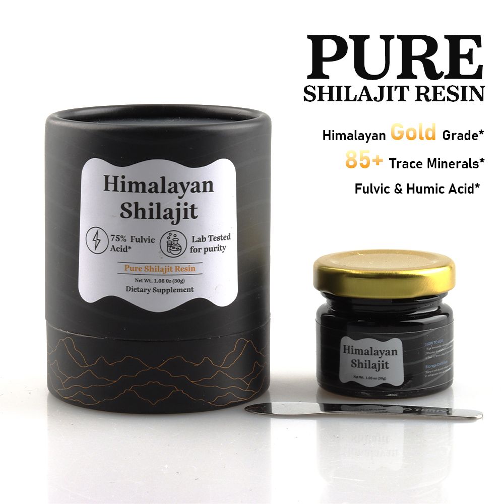Shilajit Resin Pure - Résine de Shilajit Pur de l'Himalaya,