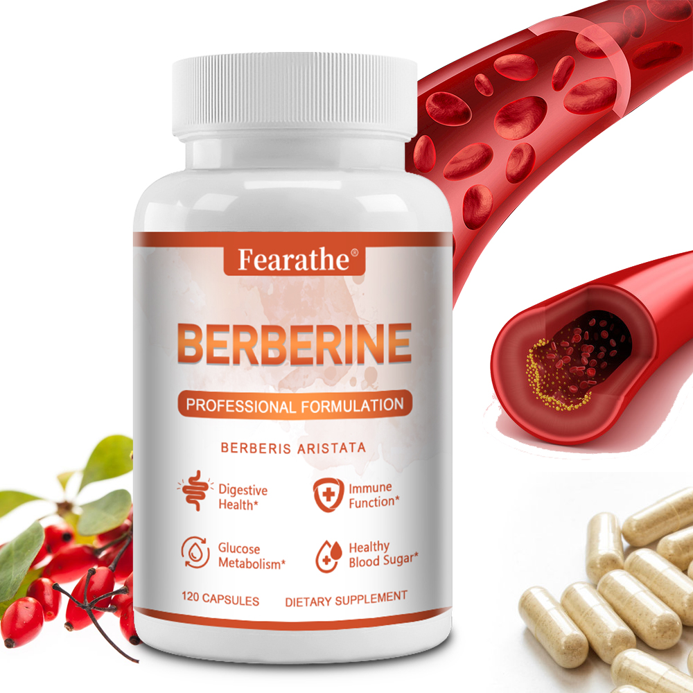 Berberine Hcl Capsule - Capsules de berbérine HCL 1200 mg,