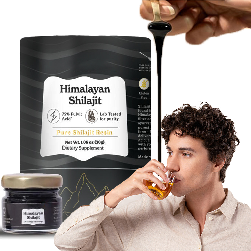 Shilajit Resin Pure - Shilajit himalayen pur, résine douce, acide