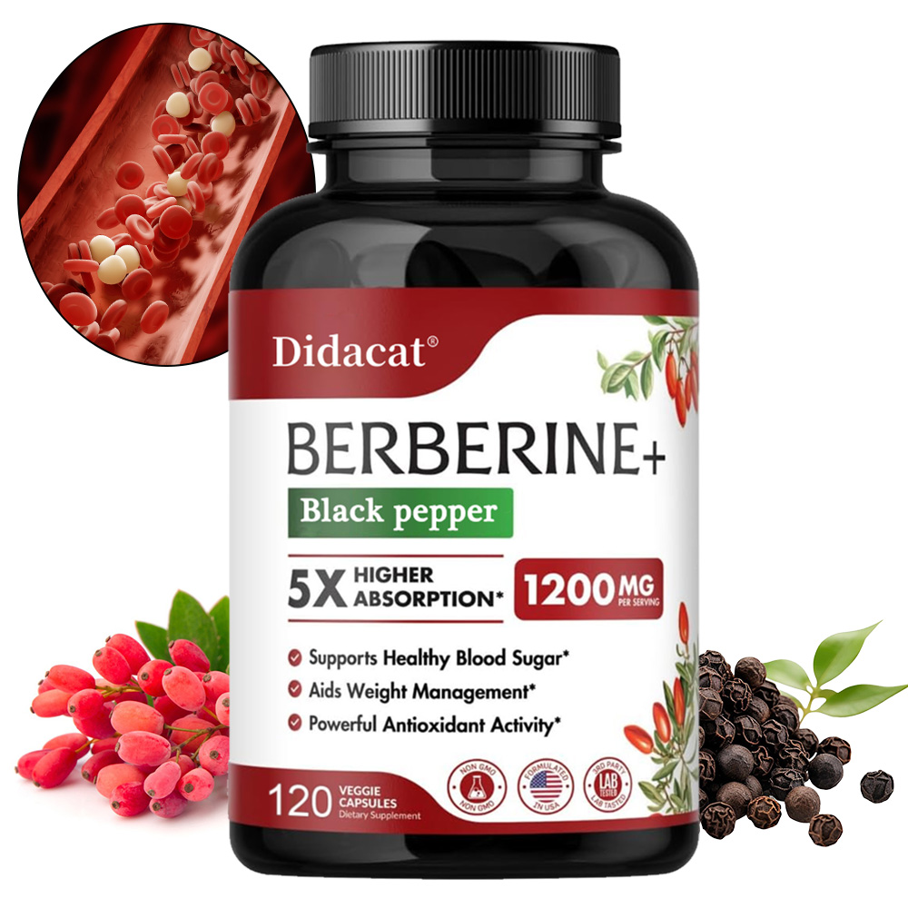 Berberine Hcl Capsule - Complément de berbérine 1200 mg -