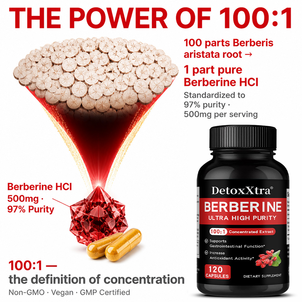 Capsules de berbérine HCL 500  - Berberine Hcl Capsule avis et prix