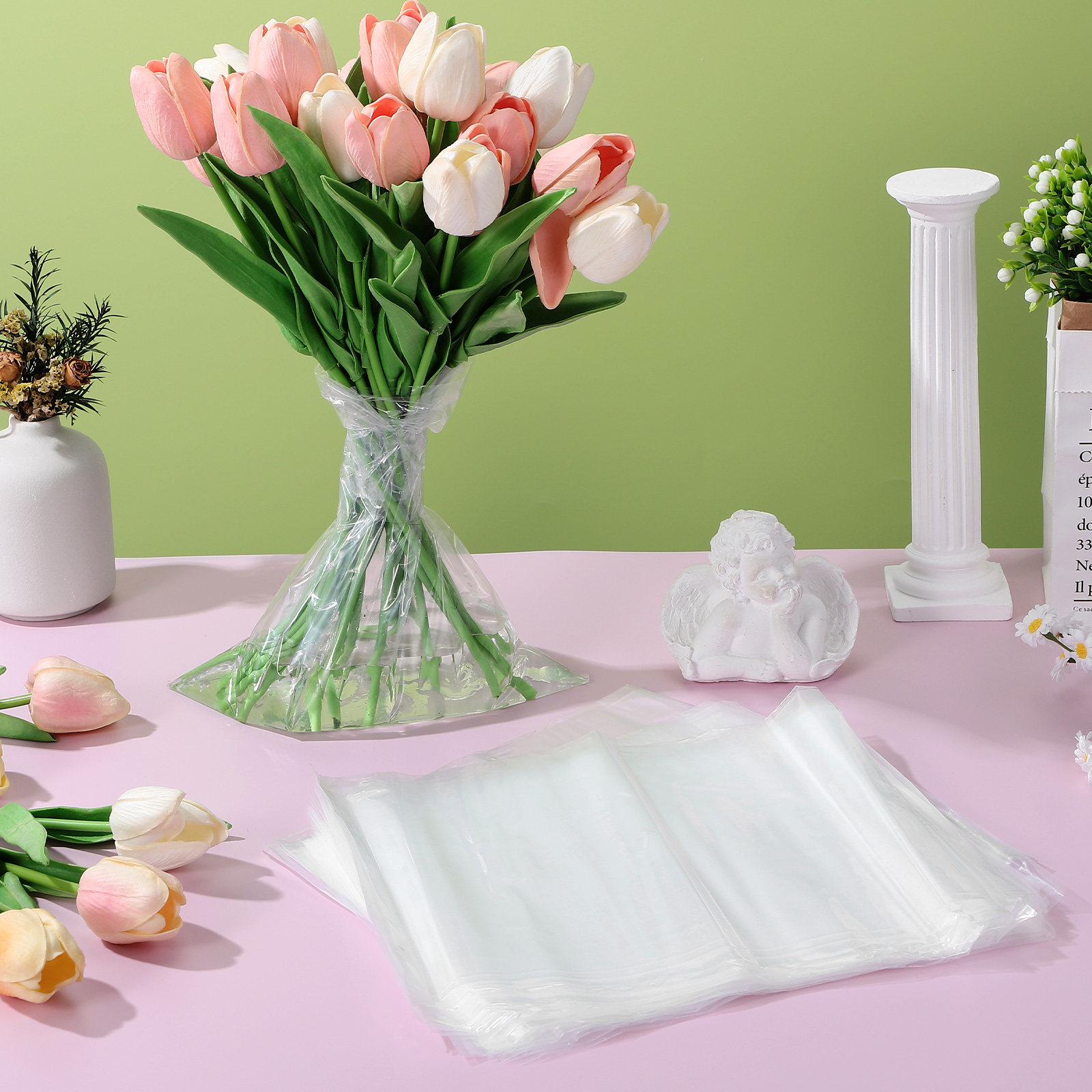 50 sacs à fleurs en plastique, - Nutrition & Fitness Station avis et prix