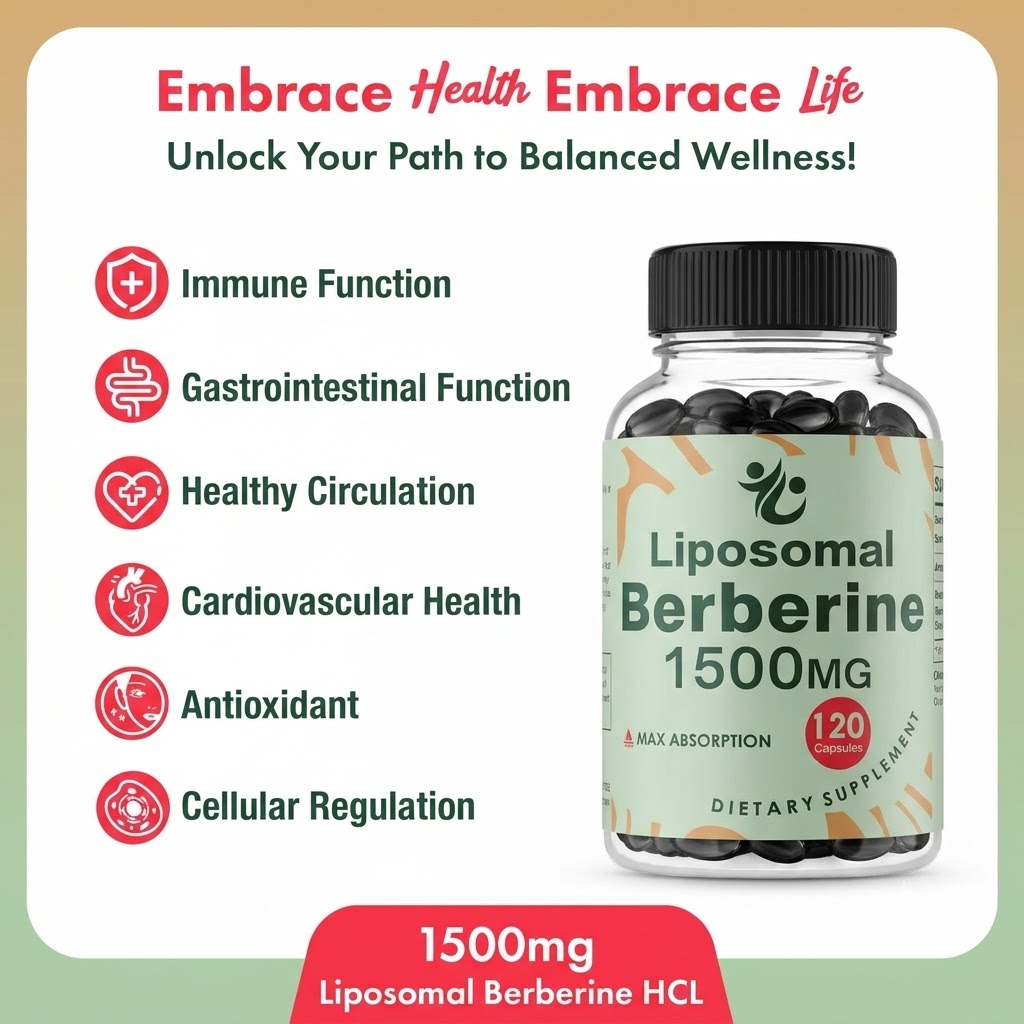 Berberine HCL Liposomale - 150 - Berberine Hcl Capsule avis et prix