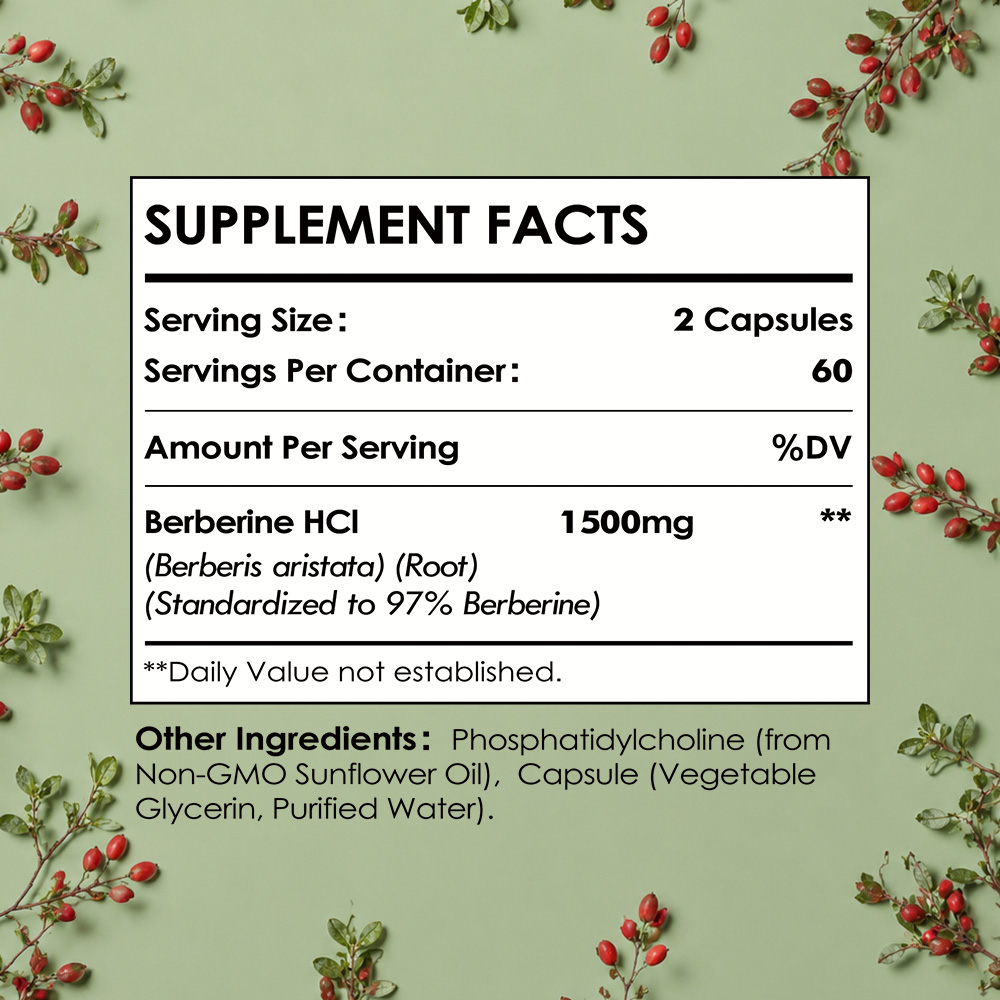 Berberine HCL Liposomale - 150 - Berberine Hcl Capsule avis et prix