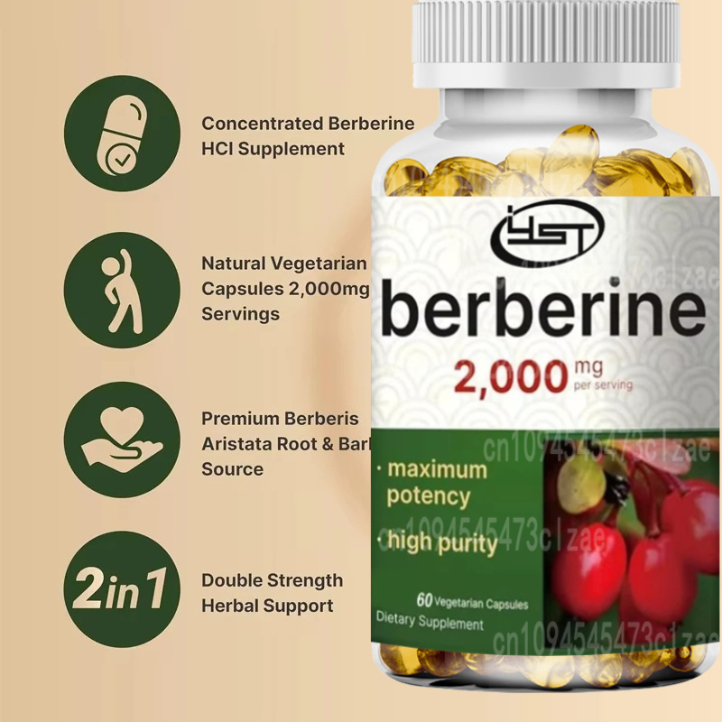 Supplément berbère |   60 caps - Berberine Hcl Capsule avis et prix
