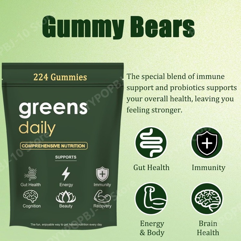Gummies Verts Biologiques à la - Multivitamin Gummy Adult avis et prix