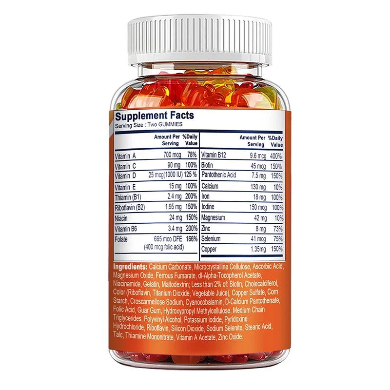 Gommes multivitaminées pour fe - Multivitamin Gummy Adult avis et prix